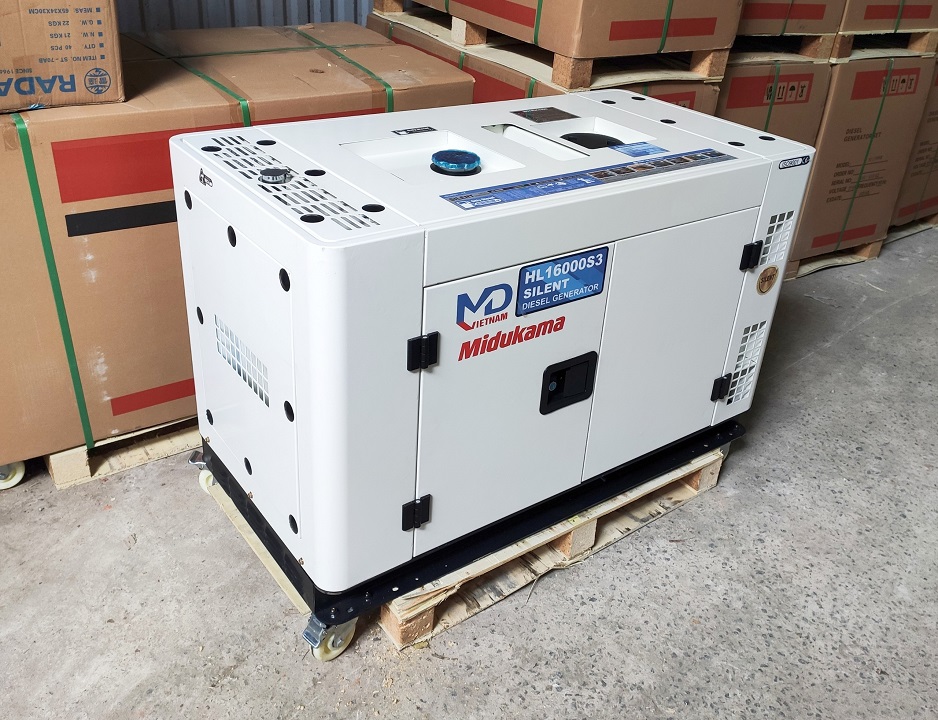 Máy Phát Điện Chạy Dầu 12KW Midukama HL16000S3 3 Pha
