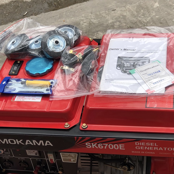 Máy Phát Điện Chạy Dầu Sumokama 5Kw SK6700E Đề 5