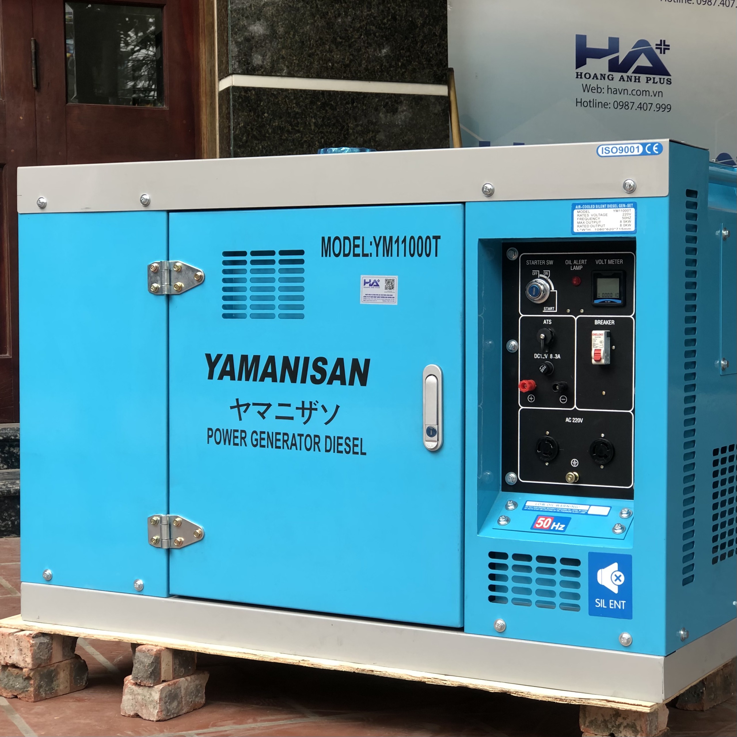 Máy Phát Điện Chạy Dầu Yamanisan 10KVA YM11000T/Y 1Pha