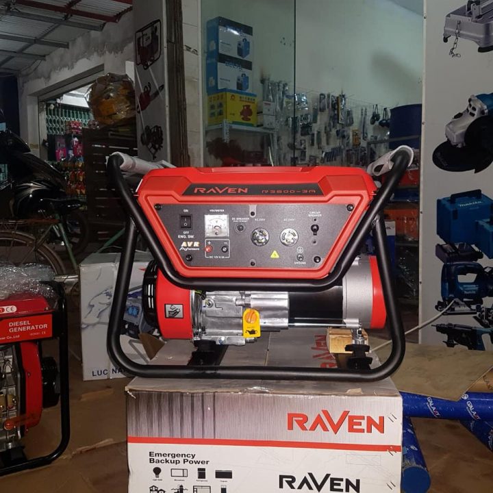 Máy Phát Điện Chạy Xăng Raven 3kw R3800-3A 3