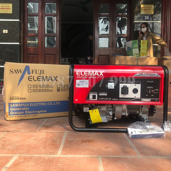 Máy Phát Điện Chạy Xăng Elemax 6.5KVA SH7600EX