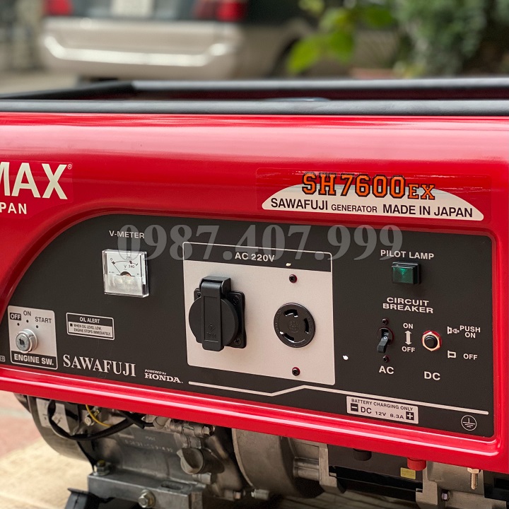 Máy Phát Điện Chạy Xăng Elemax 6.5KVA SH7600EXS