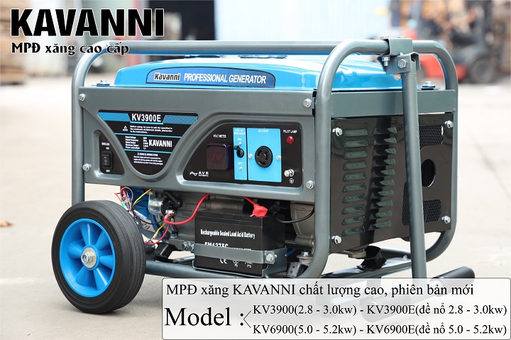 Máy Phát Điện Chạy Xăng Kavanni 3Kw KV3900