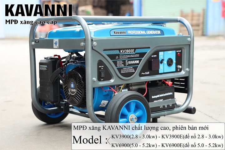 Máy Phát Điện Chạy Xăng Kavanni 3Kw KV3900