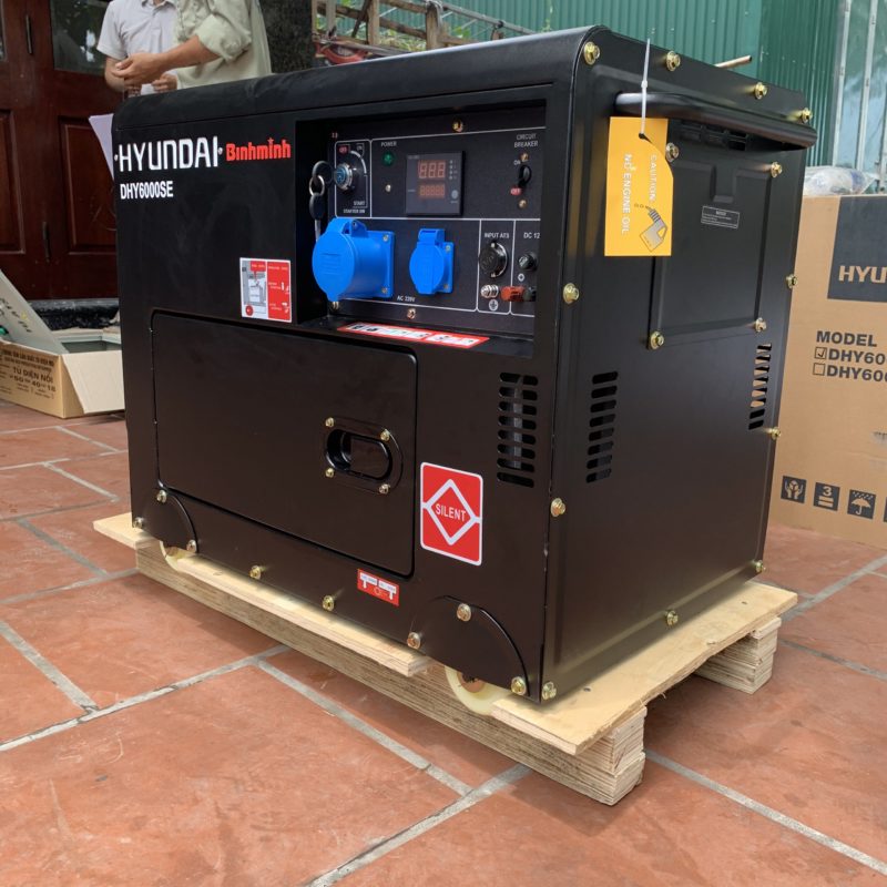 Máy Phát Điện Chạy Dầu Hyundai 5.8KVA DHY6000SE