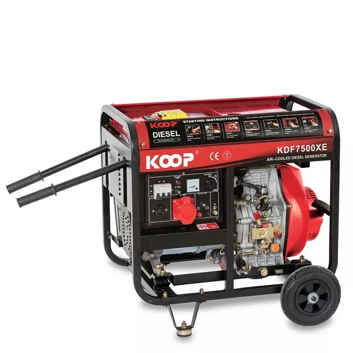 Máy phát điện chạy dầu Koop 5Kw KDF7500XE