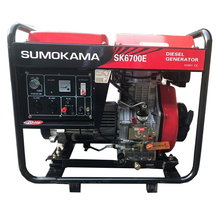 Máy phát điện chạy dầu Sumokama 5Kw SK6700E đề