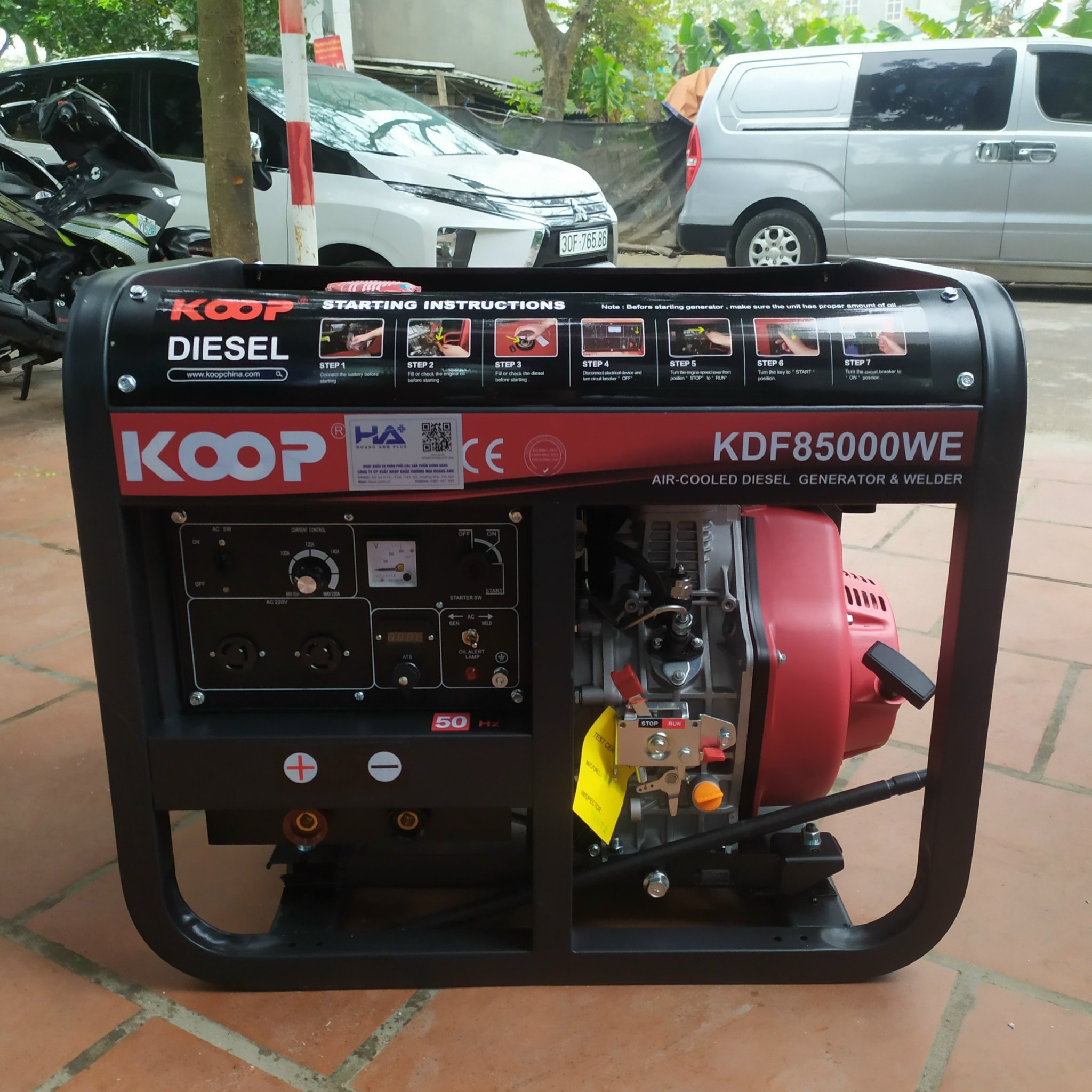 Máy phát hàn chạy dầu Koop 7Kw KDF8500WE 1