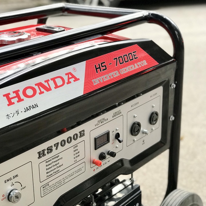 Máy Phát Điện Honda Chạy Xăng 6Kw HS7000E Có Đề