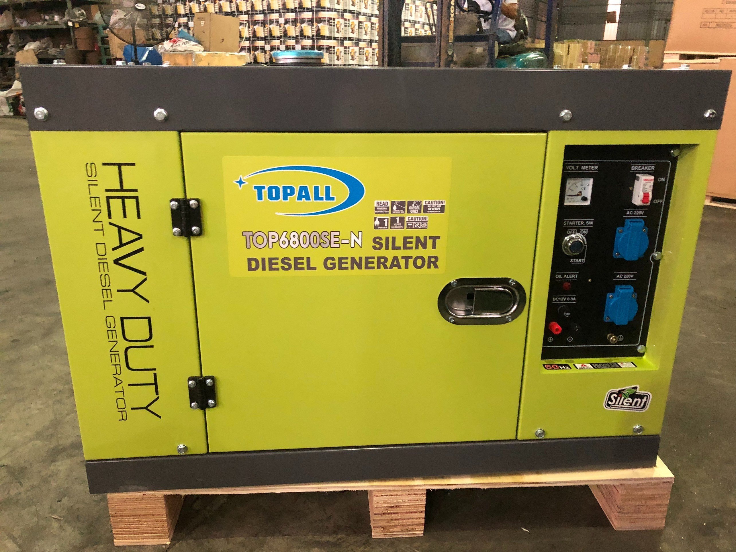 Máy Phát Điện Chạy Dầu 5Kw Topall TOP6800SE-N