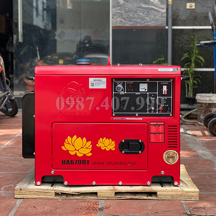 Máy Phát Điện Chạy Dầu Hoàng Anh 5Kw HA6700T