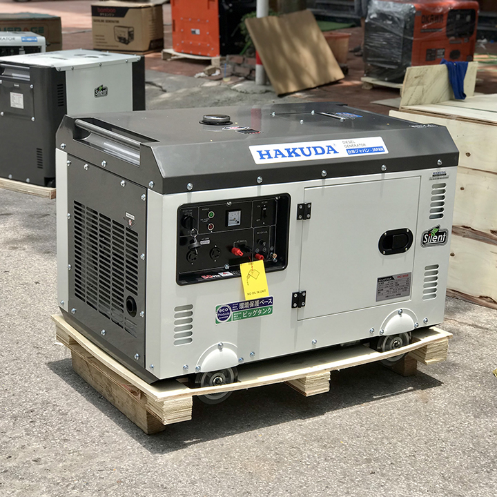 Máy Phát Điện Chạy Dầu Siêu Cách Âm Hakuda 10KVA