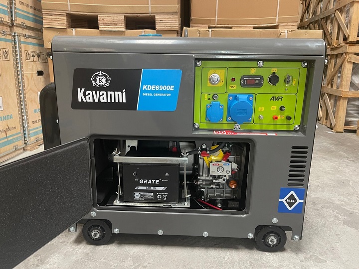 Máy Phát Điện Chạy Dầu 5Kw Kavanni KDE6900E