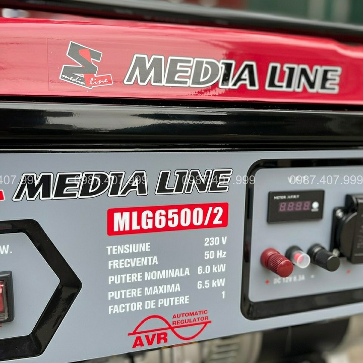 Máy Phát Điện Media Line Chạy Xăng 6Kw MLG6500/2