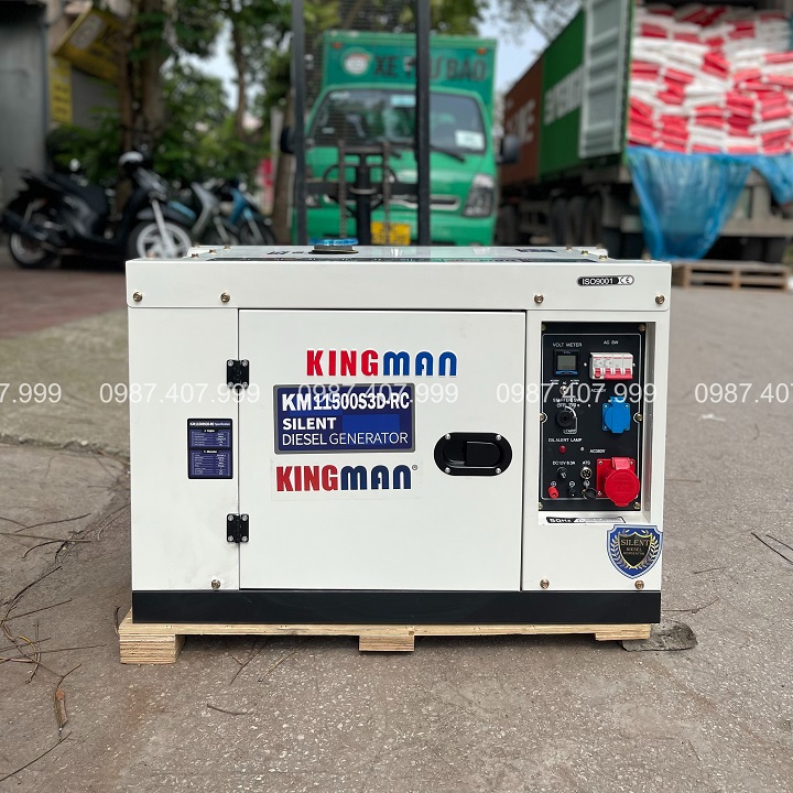 Máy Phát Điện Chạy Dầu 9KVA Kingman KM1150S3D-RC 1-3 Pha Điều Khiển Từ Xa