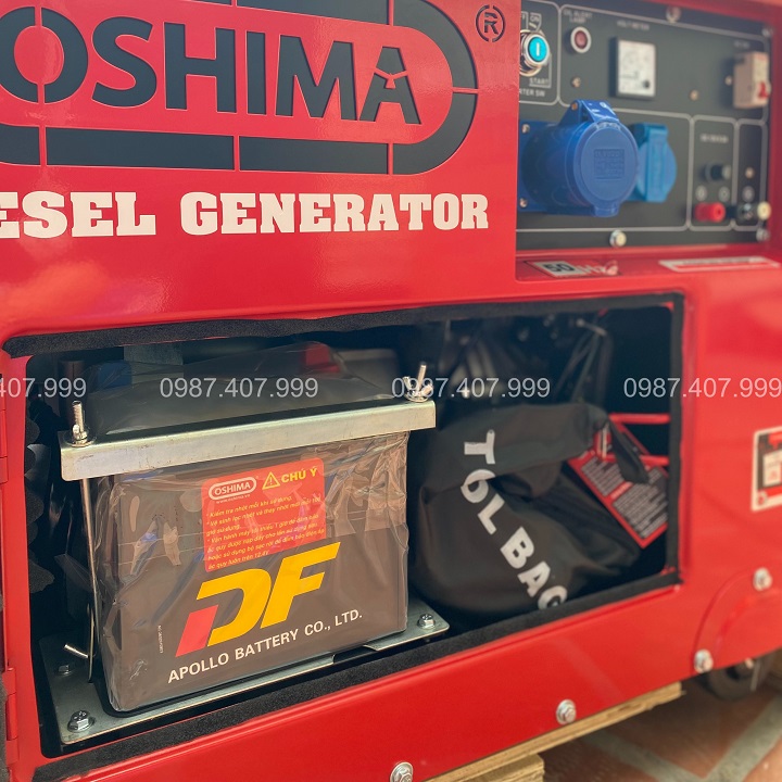 Máy Phát Điện Chạy Dầu Oshima 7Kw OS-8500