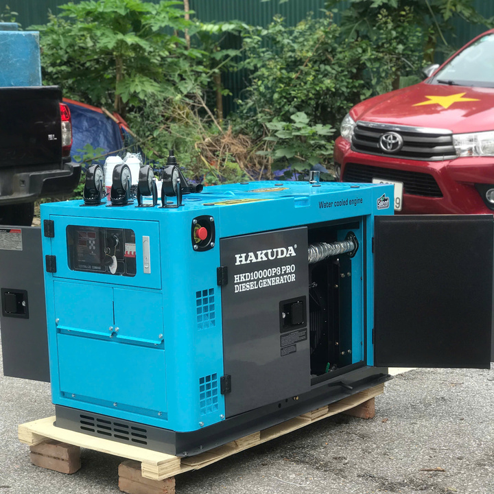 Máy Phát Điện Chạy Dầu HAKUDA 10KW HKD10000P1PRO Siêu Cách Âm