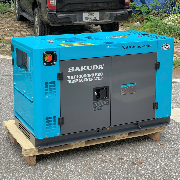 Máy Phát Điện HAKUDA 10KW HKD10000P3PRO 3 Pha Chạy Dầu Siêu Cách Âm