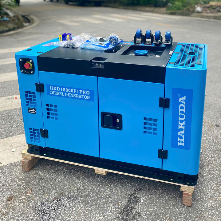 Máy Phát Điện Chạy Dầu HAKUDA 15KW HKD15000P1PRO Siêu Cách Âm