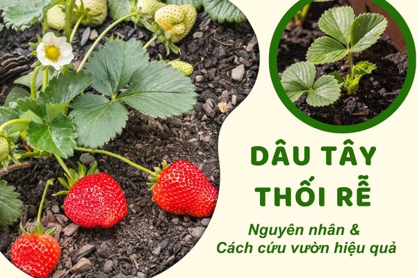 Dâu tây thối rễ là nỗi lo lớn nhất của bà con nông dân