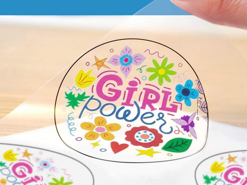 in tem nhãn trong suốt