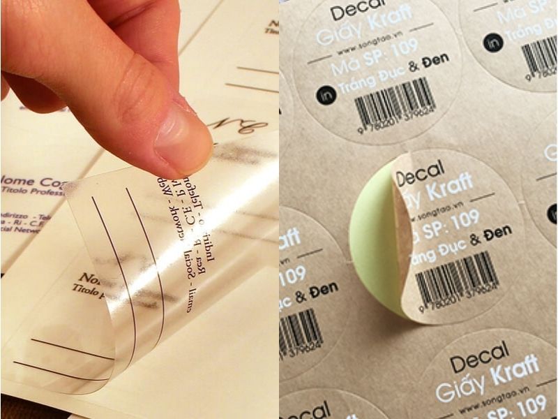 decal giấy và decal nhựa