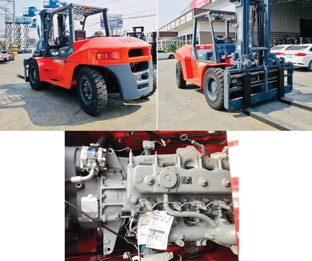Động cơ ISUZU 6BG1 trên xe nâng hàng 10 tấn