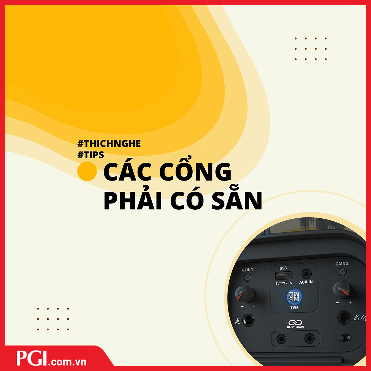 Mẹo kiểm tra các cổng kết nối loa JBL - Chính hãng PGI