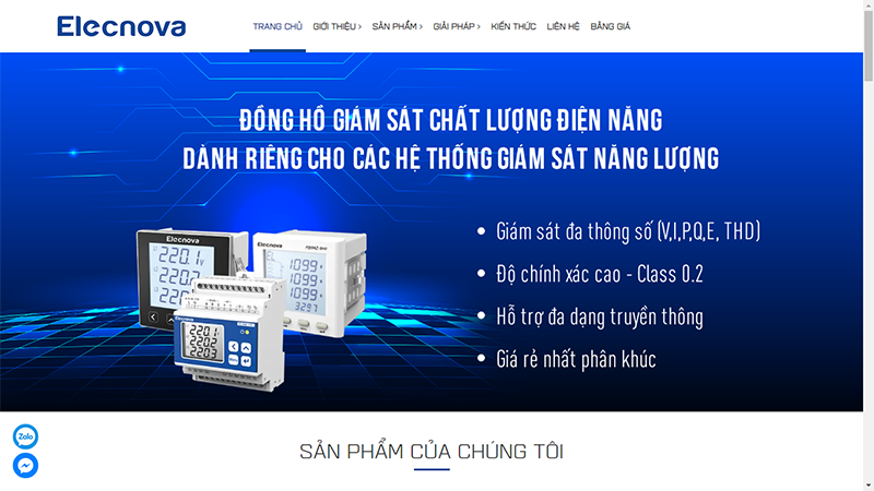 Elecnova một đơn vị cung cấp sản phẩm giám sát điện năng uy tín