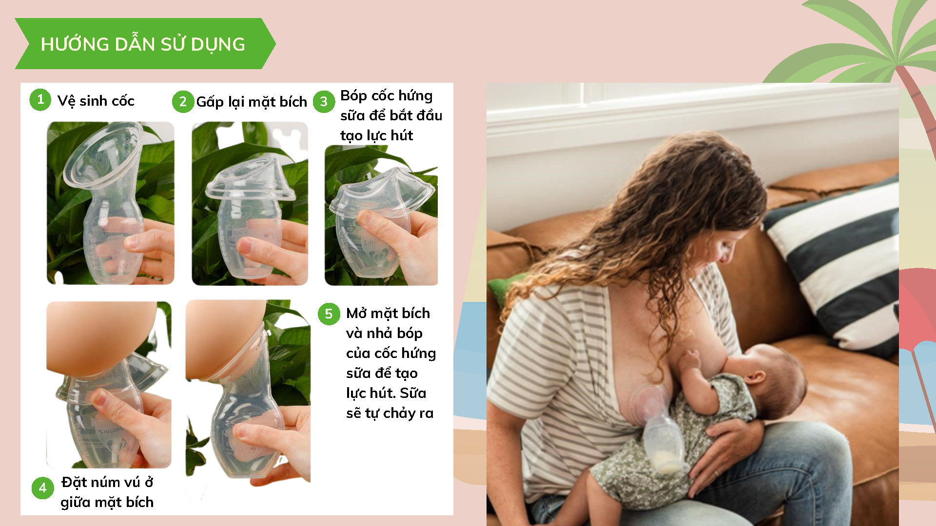 Cốc hứng sữa silicone gen 2 Haakaa 9 Hướng dẫn sử dụng cốc hứng sữa silicone Haakaa