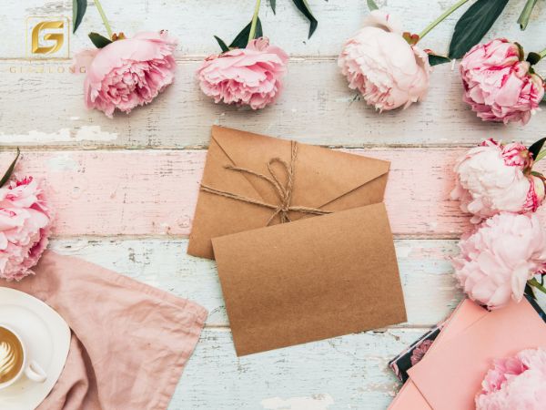 Tặng hoa và thiệp cho mẹ