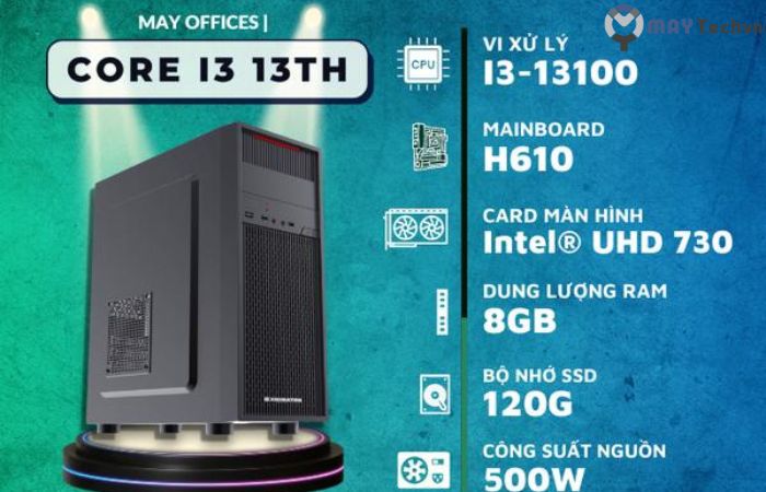 Máy tính văn phòng CPU I3 – 13100 - Maytechvn - 187 đường số 1, phường Bình Hưng Hoà B, quận Bình Tân, TP.HCM