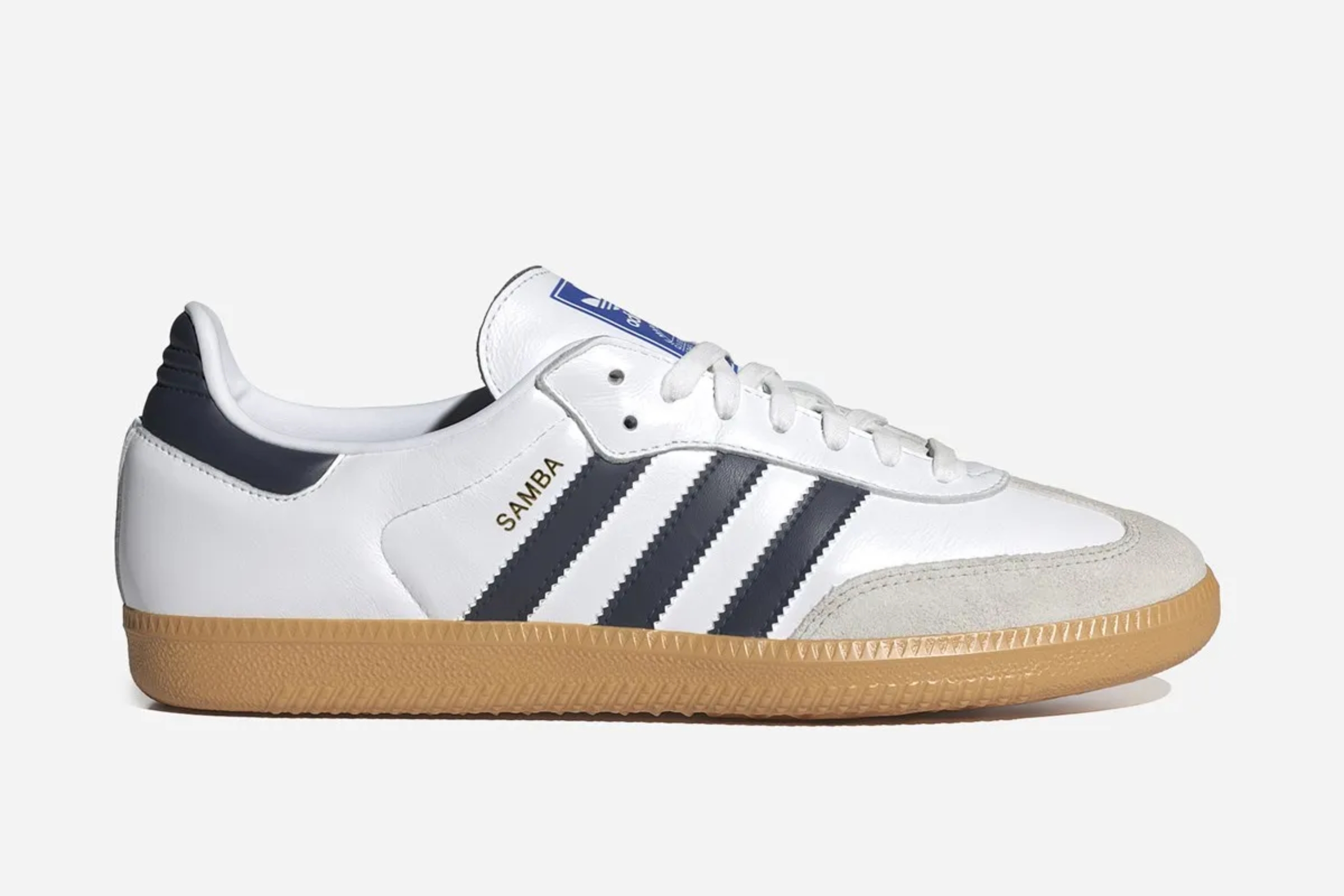 Adidas Samba sọc navy