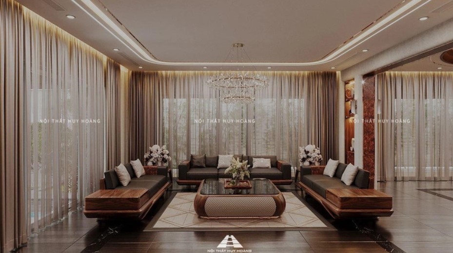 Sofa gỗ óc chó được nhiều người ưa chuộng hiện nay