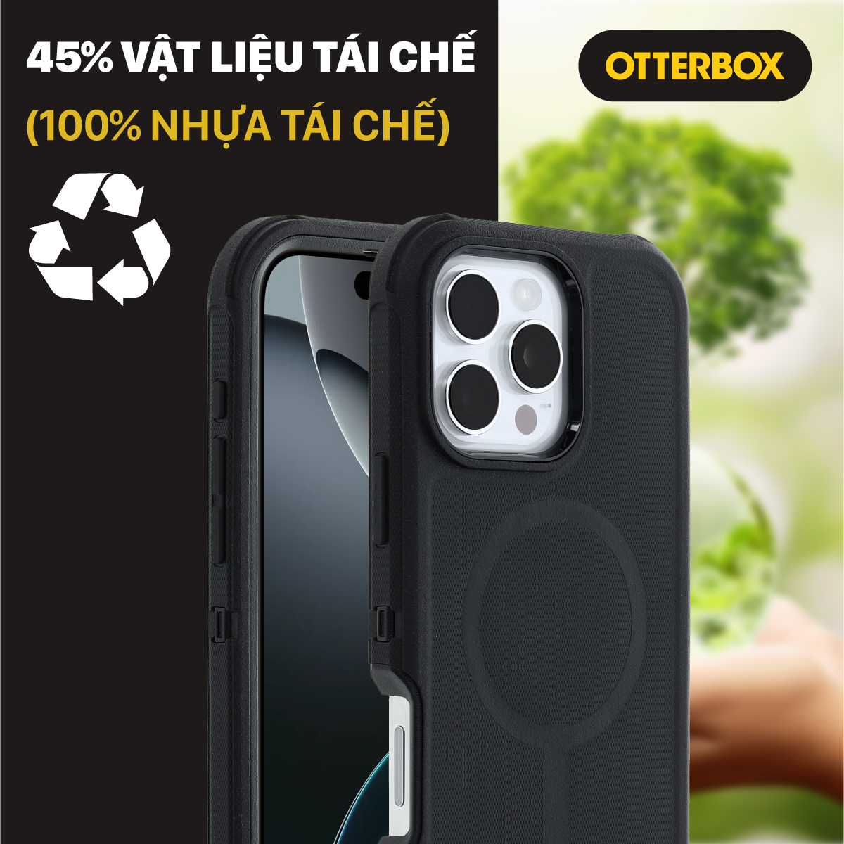 Ốp lưng OtterBox sử dụng 45% vật liệu tái chế