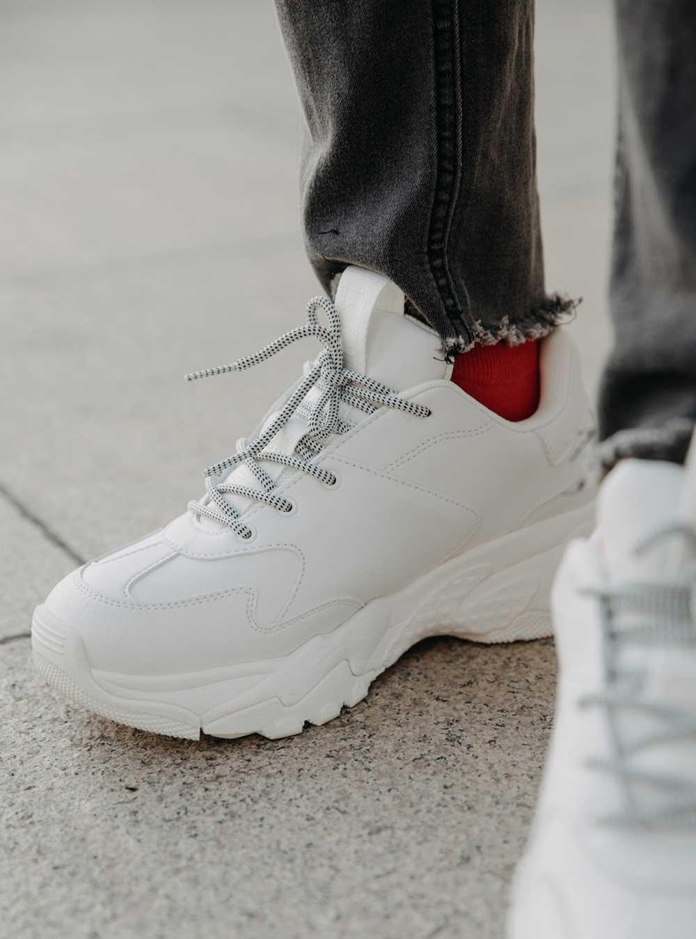 Giày MLB NY BigBall Chunky White