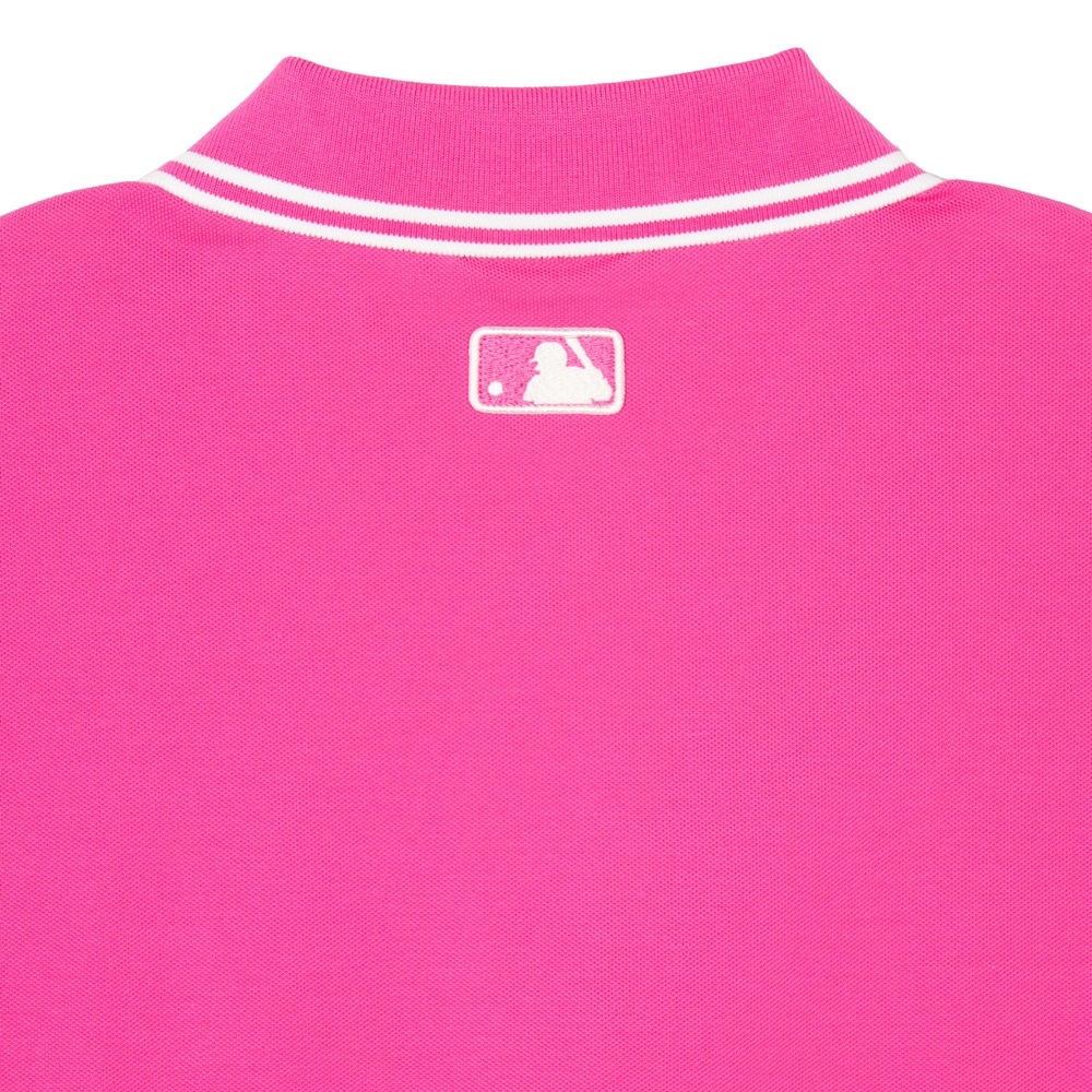 Áo Croptop MLB Korea Women's Basic Cleveland Guardians Magenta