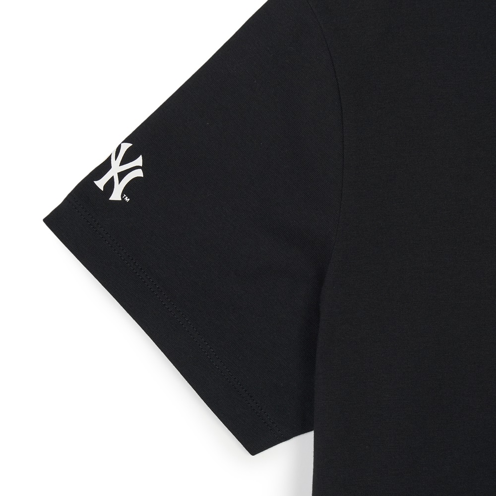 Áo Croptop MLB Korea Women's Basic Varsity Cultive New York Yankees Black