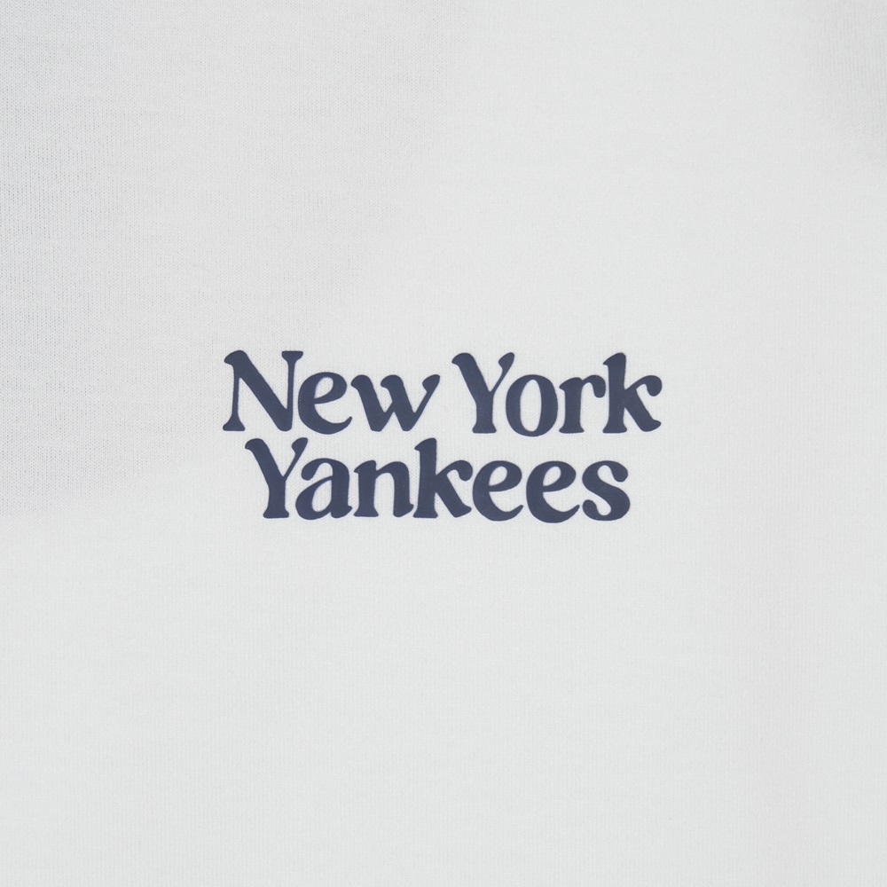 Áo Croptop MLB Korea Women's Varsity New York Yankees Ivory