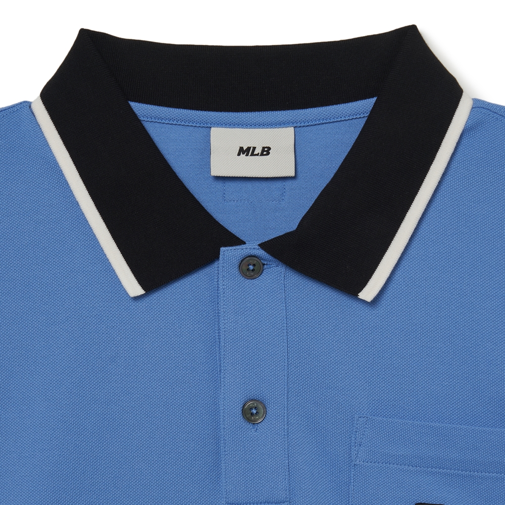 Áo Polo MLB Men's Basic Comfortable Fit Collar LA Dodgers L.Cobalt Blue