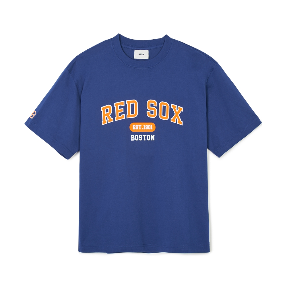 Áo Thun MLB Korea Varsity Boston Red Sox Blue
