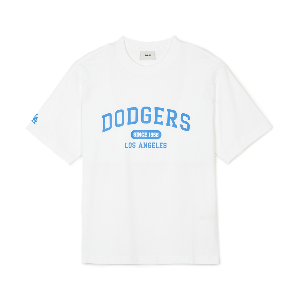 Áo Thun MLB Korea Varsity LA Dodgers White