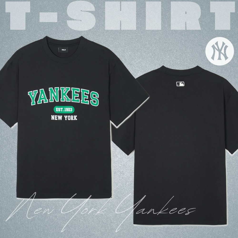 Áo Thun MLB Korea Varsity New York Yankees Black