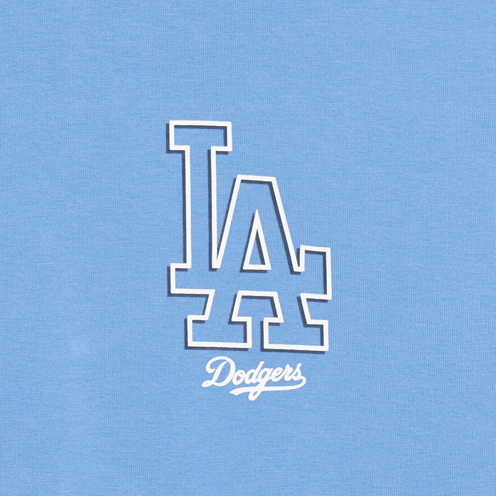 Áo Thun MLB Korea Basic Mega Logo LA Dodgers Blue