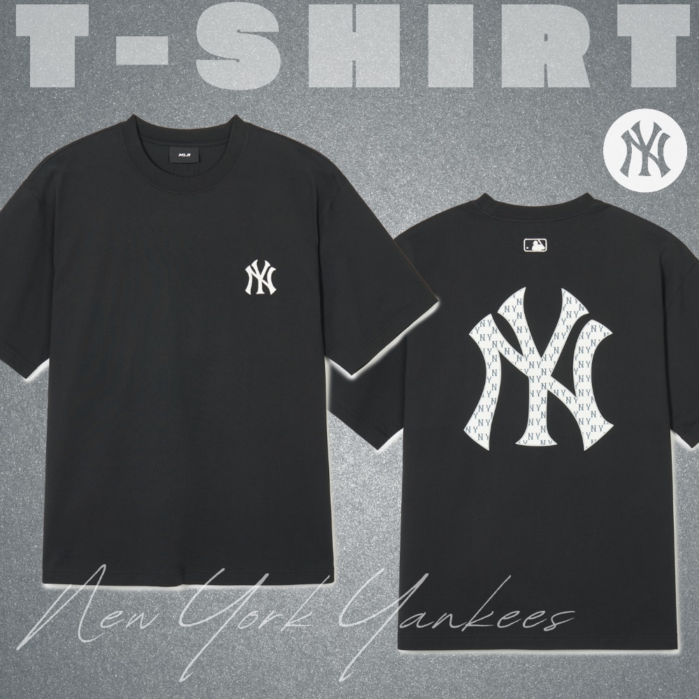 Áo Thun MLB Korea Classic Mono Big Lux T-Shirt New York Yankees Black