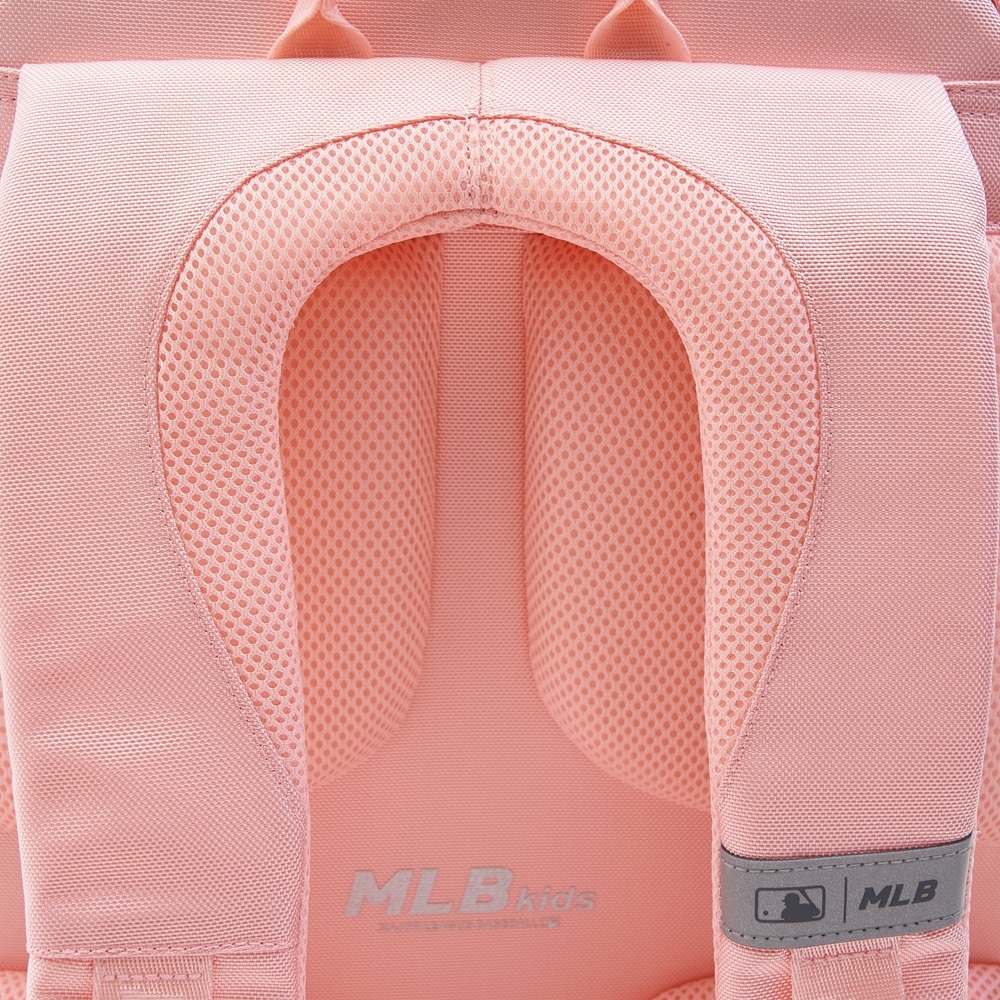 Balo MLB Korea [KIDS] Dia Mono Embossed School Bag New York Yankees Pink