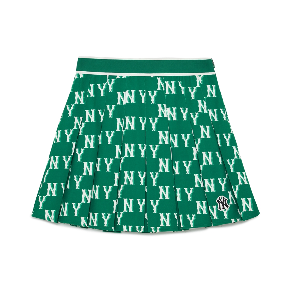 Váy MLB Women's Classic Monogram Front Pattern Pleated Skirt New York Yankees N.Green