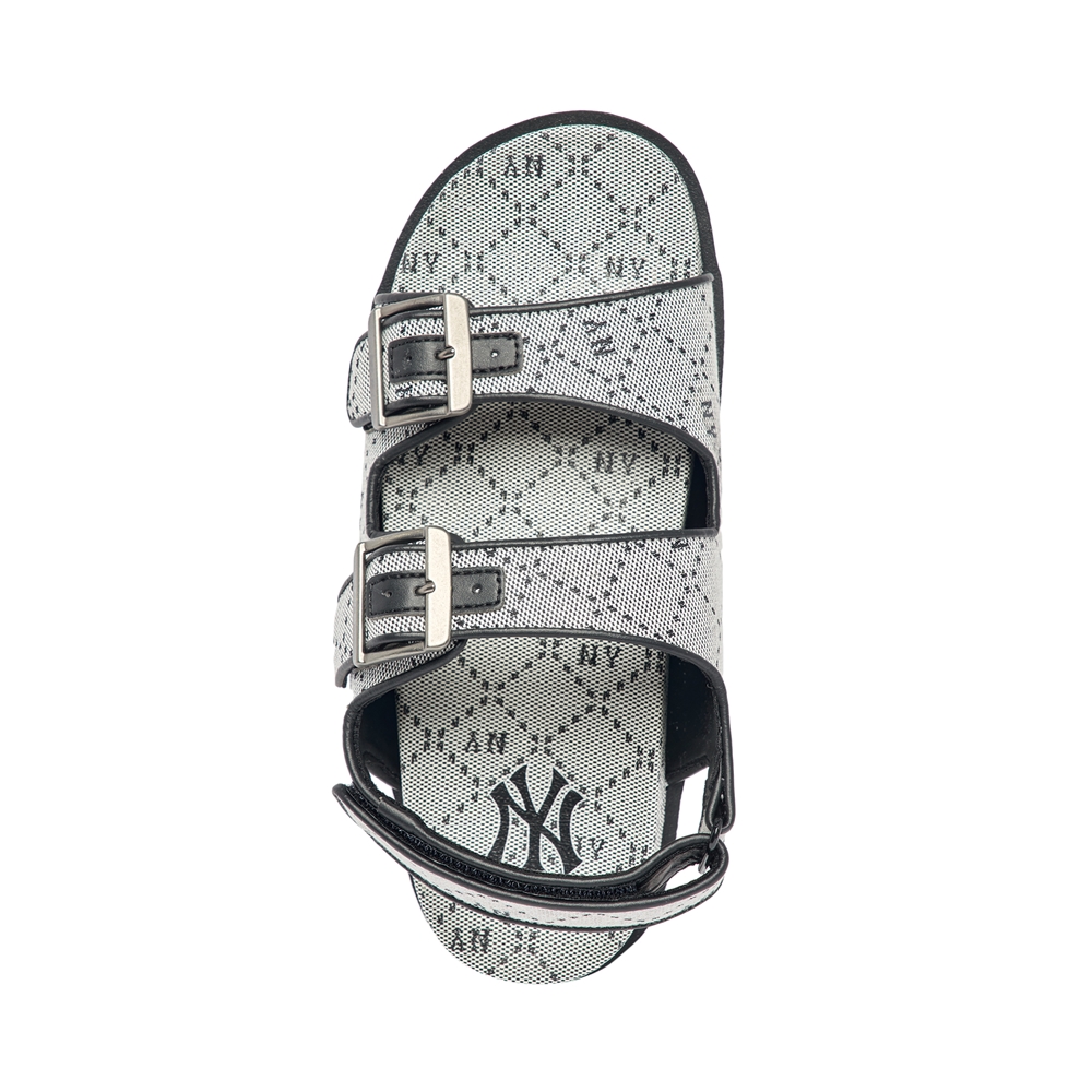 Sandals MLB Double Jacquard Diamond Monogram New York Yankees Black