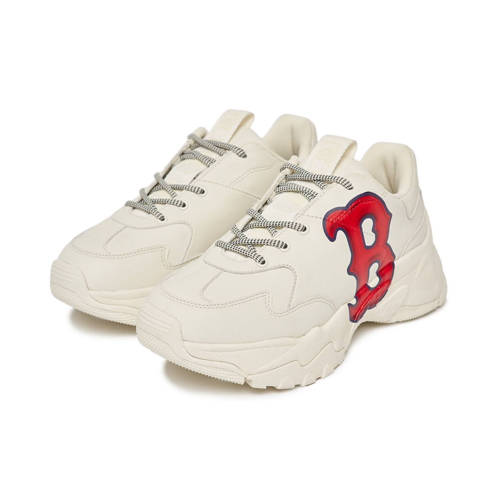 Giày MLB BigBall Chunky A Classic 3D Logo Boston Red Sox Ivory