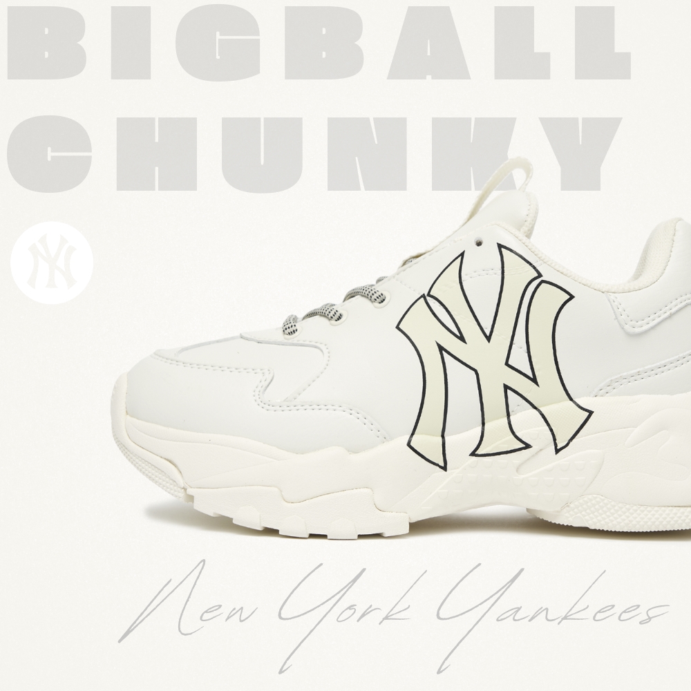 Giày MLB Bigball Chunky A New York Yankees Ivory